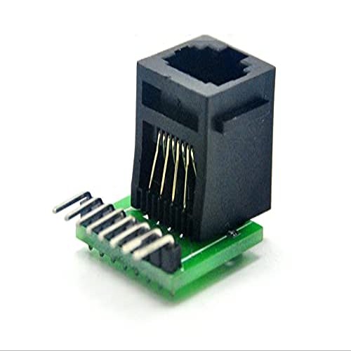 RJ458 Pin Connector with Breakout PCB Board