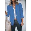 Andongnywell Women's Casual Long Sleeve Lapel with Button Slim Work Office Blazer Jacket Outwear Coats (Blue,2,Medium) view 2