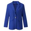 Andongnywell Women's Casual Long Sleeve Lapel with Button Slim Work Office Blazer Jacket Outwear Coats (Blue,2,Medium) view 3