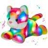 Glow Guards 13" Light up Musical Rainbow Cat Stuffed Animal LED Night Light view 1