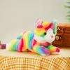Glow Guards 13" Light up Musical Rainbow Cat Stuffed Animal LED Night Light view 2