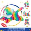 Glow Guards 13" Light up Musical Rainbow Cat Stuffed Animal LED Night Light view 3