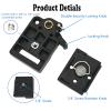 323 RC2 Quick Release Plate Adapter, Rapid Connect Adapter with Quick Release Plate Compatible for Manfrotto Monopod, Manfrotto Tripod Ball Head and Tripod view 2
