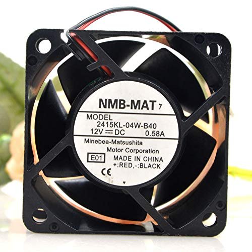 2415KL-04W-B40 12V 60mm Fan, 12V 0.58A 6038 Switch Cooling Fan
