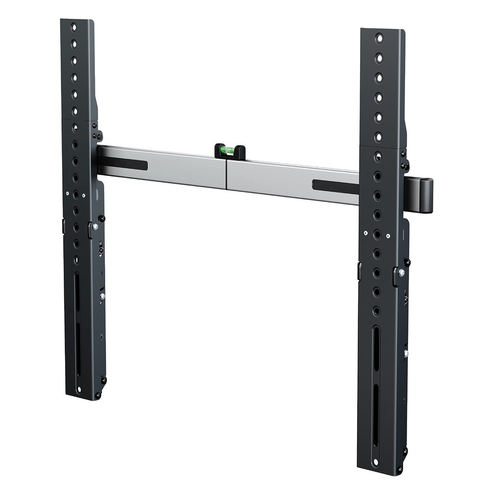 AVF JXPL601-A Super Slim TV Wall Mount w Advanced Tilt. Silver, Black. Fits 37", 39", 40", 42" 43", 46", 47", 50", 52", 55", 58", 60", 65", 70", 75", 80", 82", 85", 86", 88", 90", to 132lbs