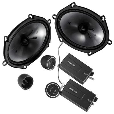 Kicker 46CSS684 Car Audio 6x8 Component Full Range Stereo Speakers Set CSS68 (Renewed)