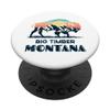 Big Timber Montana Vintage Hiking Bison Nature PopSockets Swappable PopGrip view 1
