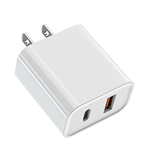 Shenzhen Good-She Technology Co. Ltd. 20W USB C Fast Charger Port PD Power Delivery + Quick 3.0 Wall Block for iPhone 12/11/ Pro Max, XS/XR/X, 8/7/6, iPad Pro, AirPods Samsung Galaxy, Pixel White