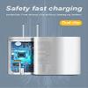 Shenzhen Good-She Technology Co. Ltd. 20W USB C Fast Charger Port PD Power Delivery + Quick 3.0 Wall Block for iPhone 12/11/ Pro Max, XS/XR/X, 8/7/6, iPad Pro, AirPods Samsung Galaxy, Pixel White view 3