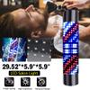 DNYSYSJ Barber Shop LED Pole Light,Hair Salon Outdoor Retro Barbershop Pole Illuminating Rotating Stripes Wall-Mounted Lamp Waterproof Barber Light Red Blue White 110V view 3