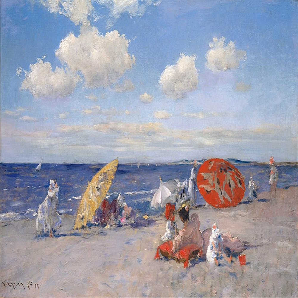 At the Seaside : 1892 : William Merritt Chase : Archival Quality Art Print