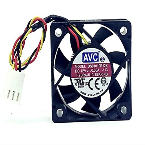 DS04010R12S 12V 40mm Fan, 12V 0.30A 3-pin Chassis Cooling Fan