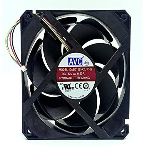 DAZD1225R2U 12V 120mm Fan, 12V 0.50A 4-Wire PWM Violent Fan