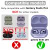 6 Pairs Replacement Galaxy Buds Pro Eartips Earbuds, S/M/L 3 Size Silicone Rubber Flexible Ear Tips Buds Wing Tips Fit in Case Compatible with Samsung Galaxy Buds Pro - Phantom Black view 2