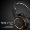 Lorelei X8 Over-Ear Wired Headphones with Microphone with 1.45m-Tangle-Free Nylon Line&3.5mm Plug,Lightweight Foldable & Portable Headphones for Smartphone,Tablet,Computer,Mp3/4(Black-Gold) view 4