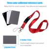 Small Grey White Balance Card 18% and Grey Reference Reflector Board with Carrying Bag Photography Card Custom Calibration Camera Checker Video, DSLR and Film view 3