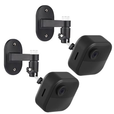 2Pack Adjustable Security Wall Mount Bracket for Blink Outdoor 2K+ / Outdoor 4 (4th Gen) / (3rd Gen), Blink XT / XT2 / Mini, Perfect View Angle for Your Surveillance Camera - Black