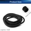 Bettomshin 1Pcs 19.68Ft Length 0.56Inch ID Corrugated Tube, Wire Conduit, Not-Split Flexible Bellows Tube Pipe Polypropylene PP for Pond Liquid Air Conditioner Cable Cover Sleeve Black view 2