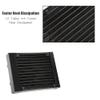 12 Pipe Heat Exchanger Radiator, Liquid Cooler with Water Separator, G1/4Thread Copper Fin Water Cooler Tube for PC CPU Water Cool System Computer(120mm) view 4