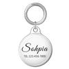 [2 PCS] Custom Name Compatible with Apple AirTags,Personalized Text Protective AirTags Case Cover with Anti-Lost Keychain,Design Your Own AirTags Holder view 1