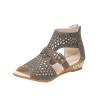 ZBYY Women's Vintage Crystal Outdoor Hollow Out Zip Up Dress Beach Sandals Slip On Open Toe Breathable Platform Sandals view 4