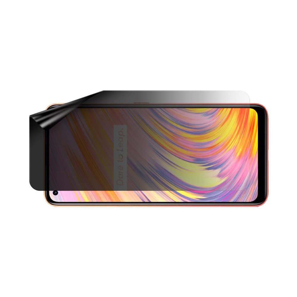 celicious Privacy Lite (Landscape) 2-Way Anti-Glare Anti-Spy Filter Screen Protector Film Compatible with Realme V15 5G