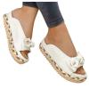 ZBYY Women Sandals Casual Summer Open Toe Bow Platform Flip Flops Sandals Slip On Travel Beach Sandals Roman Slipper view 1