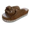 ZBYY Women Sandals Casual Summer Open Toe Bow Platform Flip Flops Sandals Slip On Travel Beach Sandals Roman Slipper view 3