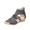 ZBYY Women's Vintage Crystal Outdoor Hollow Out Zip Up Dress Beach Sandals Slip On Open Toe Breathable Platform Sandals view 3