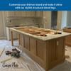 OUTWATER 35-1/4 in. High x 3-3/4 in. Wide x 3-3/4 in. Depth Unfinished Solid Hardwood Traditional Full Round Kitchen Island Leg view 4