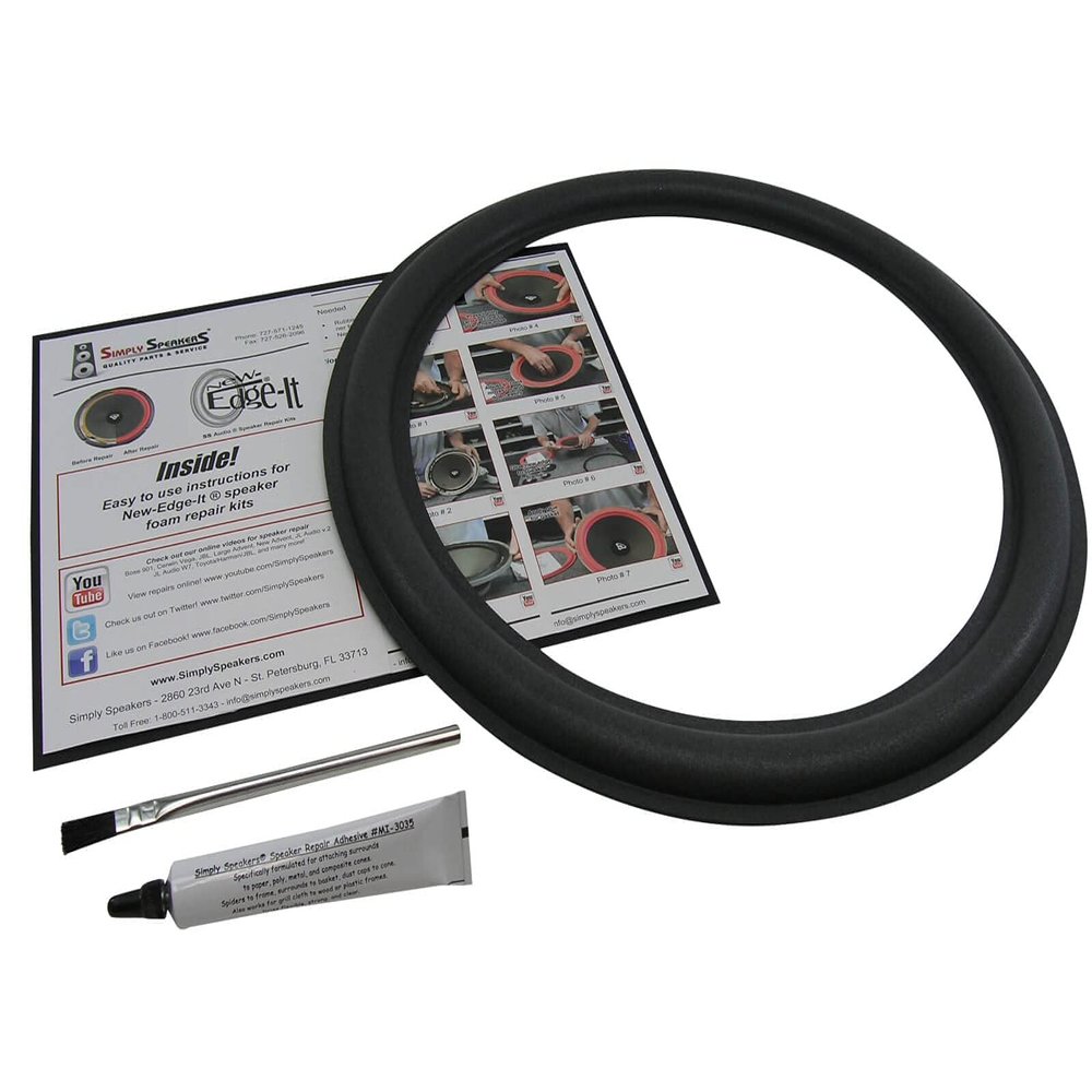 15" Foam Speaker Repair Kit OD: 14.5", Roll OD: 13.875", Cone: 12", ID: 11.375" FSK-15JL-1 (Single)