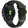 Abanen for Fenix 5X/Fenix 6X /Fenix 7X Silicone Watch Band, 26mm Quick Release Fit Soft Sport Breathable Waterproof Wristband Strap for Garmin Fenix 5X Plus,Enduro,Tactix Delta (Green-Black) view 1