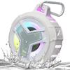 EBODA Bluetooth Shower Speaker, IPX7 Waterproof Portable Wireless Small Speakers, Floating, 2000mAh with Light for Home, Pool, Beach, Boat, Kayak Accessories, Gifts for Men, Women - White view 1