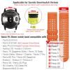 Abanen for Fenix 5X/Fenix 6X /Fenix 7X Silicone Watch Band, 26mm Quick Release Fit Soft Sport Breathable Waterproof Wristband Strap for Garmin Fenix 5X Plus,Enduro,Tactix Delta (Orange-Black) view 3