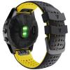 Abanen for Fenix 5X/Fenix 6X /Fenix 7X Silicone Watch Band, 26mm Quick Release Fit Soft Sport Breathable Waterproof Wristband Strap for Garmin Fenix 5X Plus,Enduro,Tactix Delta (Black Yellow) view 1