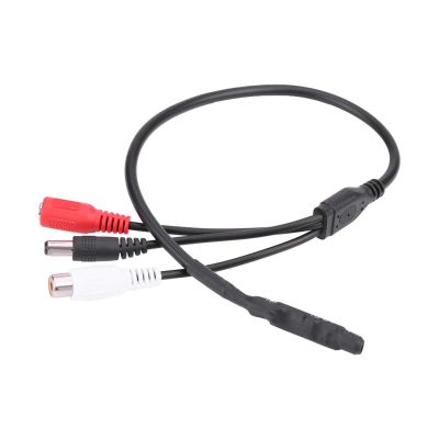 Yunir Microphone Audio Pickup Device,Mini Microphone High Sensitive Pickup Audio Mic for CCTV Security Camera DVR Sound
