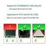 Acxico 1Pcs M.2 NGFF to Desktop PCIe x4 x8 x16 NVMe SATA Dual SSD PCI Express Adapter Card view 4