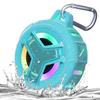 EBODA Waterproof Bluetooth Shower Speaker, IPX7 Floating Portable Wireless Small Speakers, 24H Playtime with RGB Light for Kayak, Beach, Pool Accessories, Gifts for unisex -Sky Blue view 1