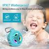 EBODA Waterproof Bluetooth Shower Speaker, IPX7 Floating Portable Wireless Small Speakers, 24H Playtime with RGB Light for Kayak, Beach, Pool Accessories, Gifts for unisex -Sky Blue view 2