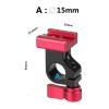 CAMVATE 15mm Side Single Rod Clamp with Cold Shoe Mount Adapter for Camera Accessories(Red) - 2811 view 2