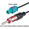 YOTENKO Universal Vehicle Car Stereo FM AM Radio Antenna Adapter Cable Fakra Z Male to DIN Plug Car Antenna Adapter RG174 15CM for Car Stereo Audio HD Radio view 3