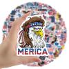 100pcs American Stickers Independence Day Aesthetic Vinyl Stickers Stickers for Laptop Water Bottle Hydro Flask Bicycle Computer view 2
