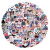 100pcs American Stickers Independence Day Aesthetic Vinyl Stickers Stickers for Laptop Water Bottle Hydro Flask Bicycle Computer view 3