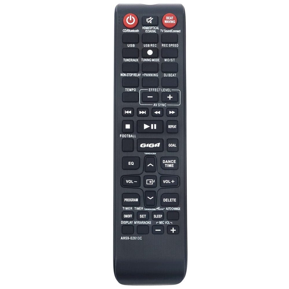 AH59-02613C Replacement Remote Commander fit for Samsung Giga Sound System MX-HS8500 MX-HS9000 MX-HS7000 MX-HS6000 MX-HS7000/ZA MX-HS9000/ZA MX-HS6000/ZA MX-HS8500/ZA