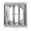 Fdit 150mm Stainless Steel Movable Air Fashionable Outlet Air Vent Duct Grill Outer Wall Hood Air Outlet Extractor Ventilation Cover view 2