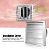 Fdit 150mm Stainless Steel Movable Air Fashionable Outlet Air Vent Duct Grill Outer Wall Hood Air Outlet Extractor Ventilation Cover view 3