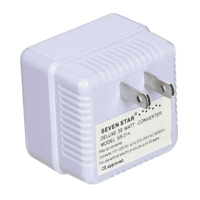 DirectNine Basics 110V to 220V Step UP Voltage Converter 50W Transformer US Charger Plug Adapter ! White, Variable