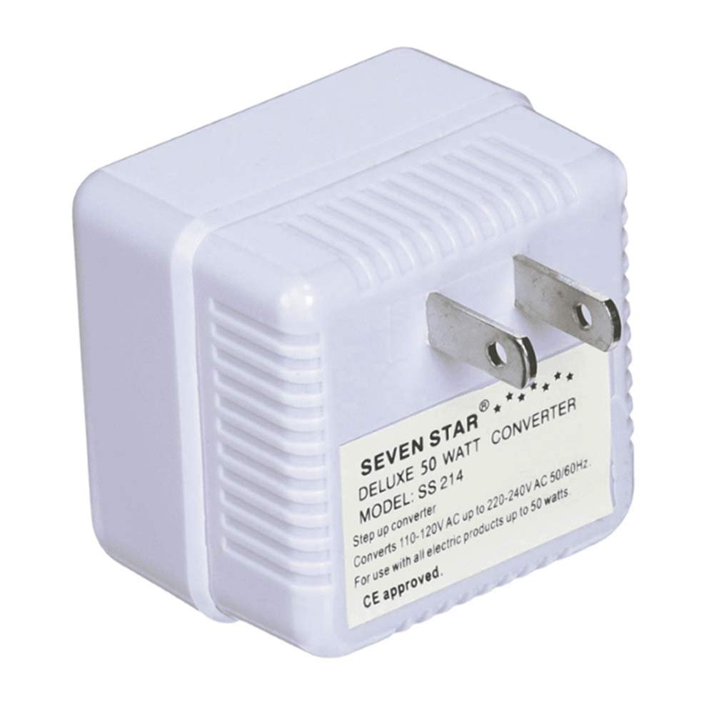 DirectNine Basics 110V to 220V Step UP Voltage Converter 50W Transformer US Charger Plug Adapter ! White, Variable