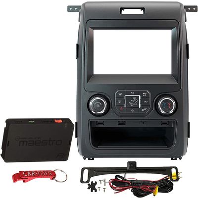 Maestro KIT-F150 Dash Kit and T-Harness Deluxe Bundle with ADS-MRR Module and ACAM4 Backup Camera. Compatible with 2013-2014 Ford F150 Trucks with 4.3 inch Screen, for Aftermarket Stereo Installation