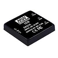 DKE15A-15, DC-DC Converter, 2-Out 15V/-15V 50-500mA 15W, 9-18VDCin, 5-Pin